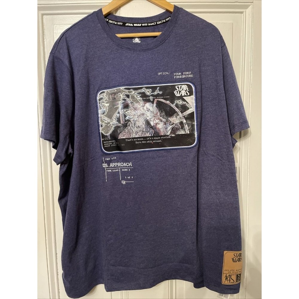 DISNEY STAR WARS Holographic Concept Series That's No Moon T-Shirt Men’s Size 2X